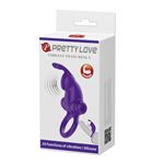 Anillo Vibrador Rabbit Silicona 10 Funciones