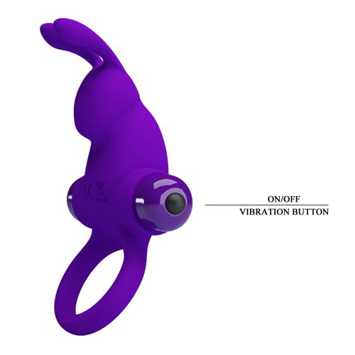 Anillo Vibrador Rabbit Silicona 10 Funciones